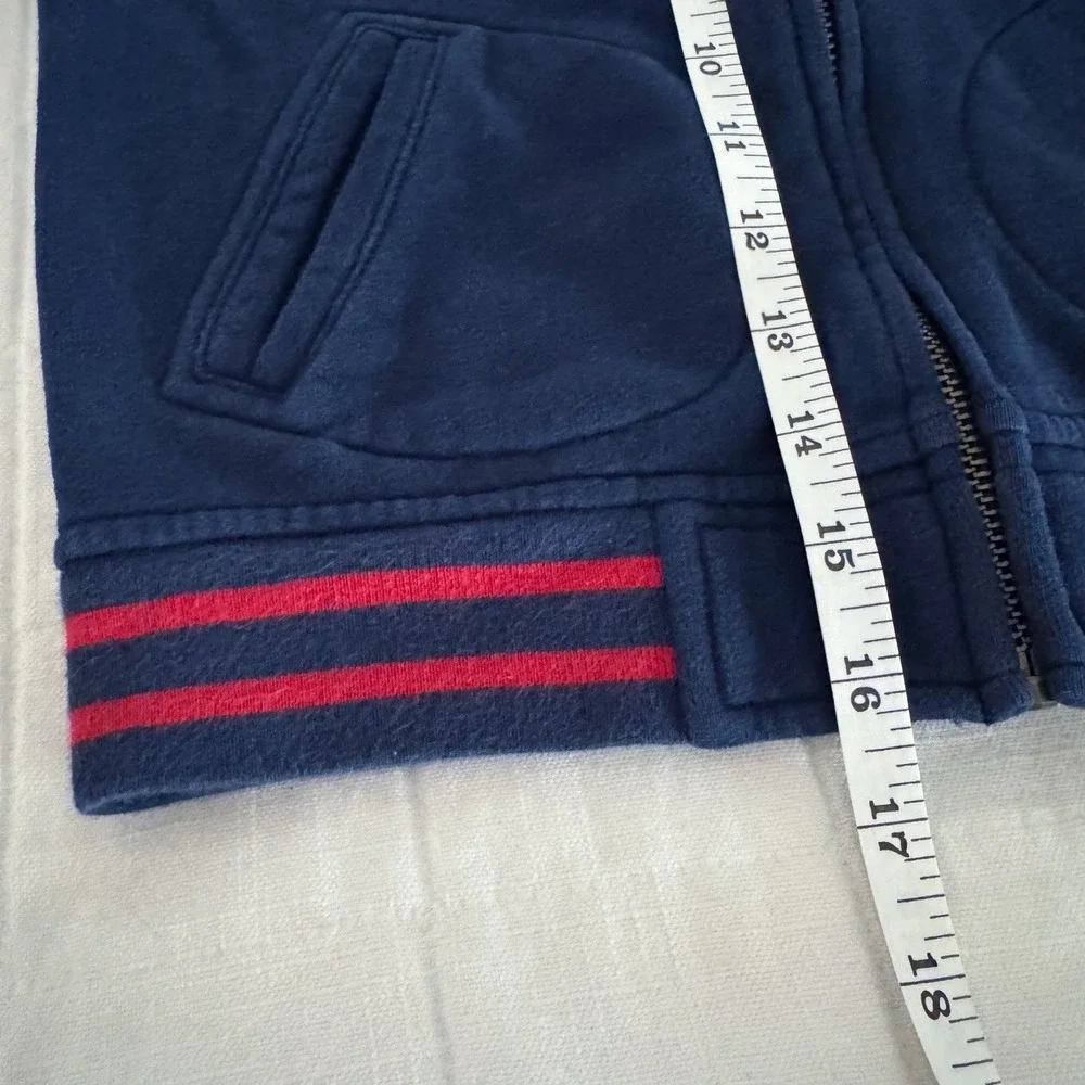 Polo Ralph Lauren Boys Bomber Jacket‎ Size 6 Navy Large Pony Varsity Cotton